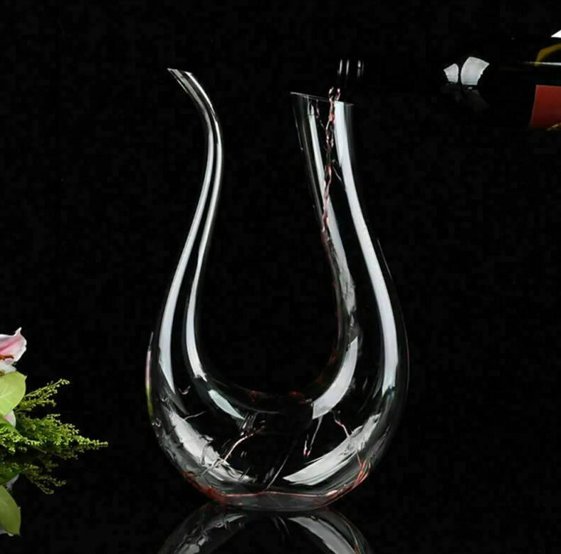 Crystal U-shaped 1500ml Wine Decanter